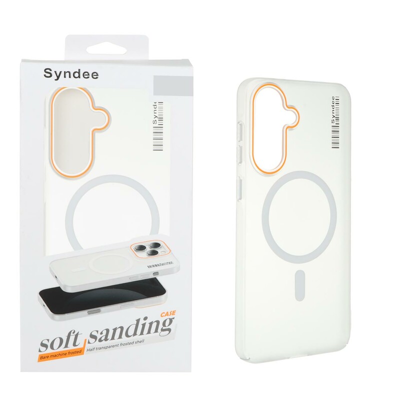 قاب اورجینال Syndee پشت مات MagSafe مدل Samsung Galaxy A56 / A36 - سفید (پک دار)