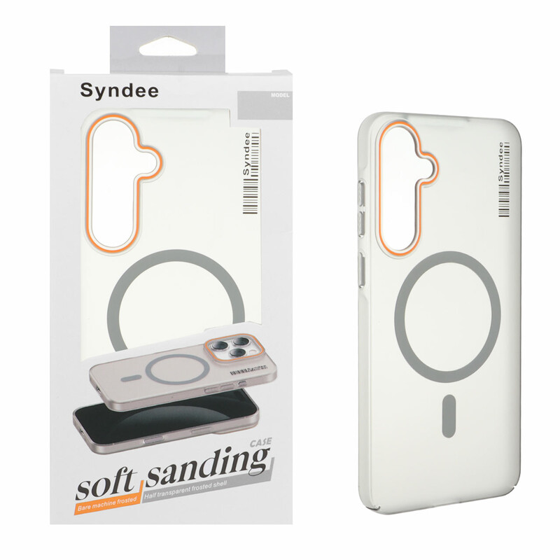 قاب اورجینال Syndee پشت مات MagSafe مدل Samsung Galaxy A55 - خاکستری (پک دار )
