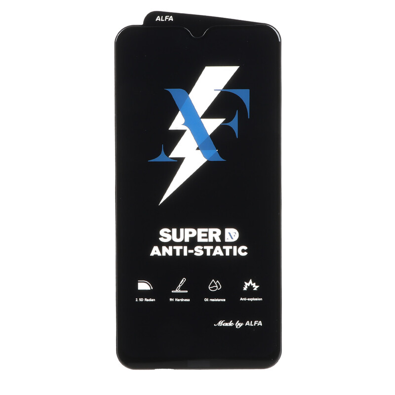 محافظ صفحه نمایش شیشه ای Super D Anti Static ALFA مدل Xiaomi Redmi Note 8 / Redmi 8 / Redmi 8a (بدون پک)