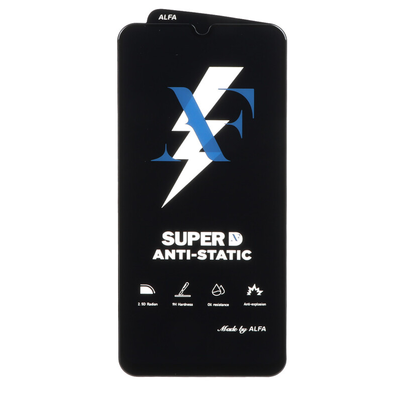 محافظ صفحه نمایش شیشه ای Super D Anti Static ALFA مدل Samsung Galaxy A50 / A50S  (بدون پک)