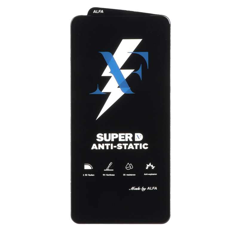 محافظ صفحه نمایش شیشه ای Super D Anti Static ALFA مدل Xiaomi Poco X3 / Poco X3 Pro (بدون پک)
