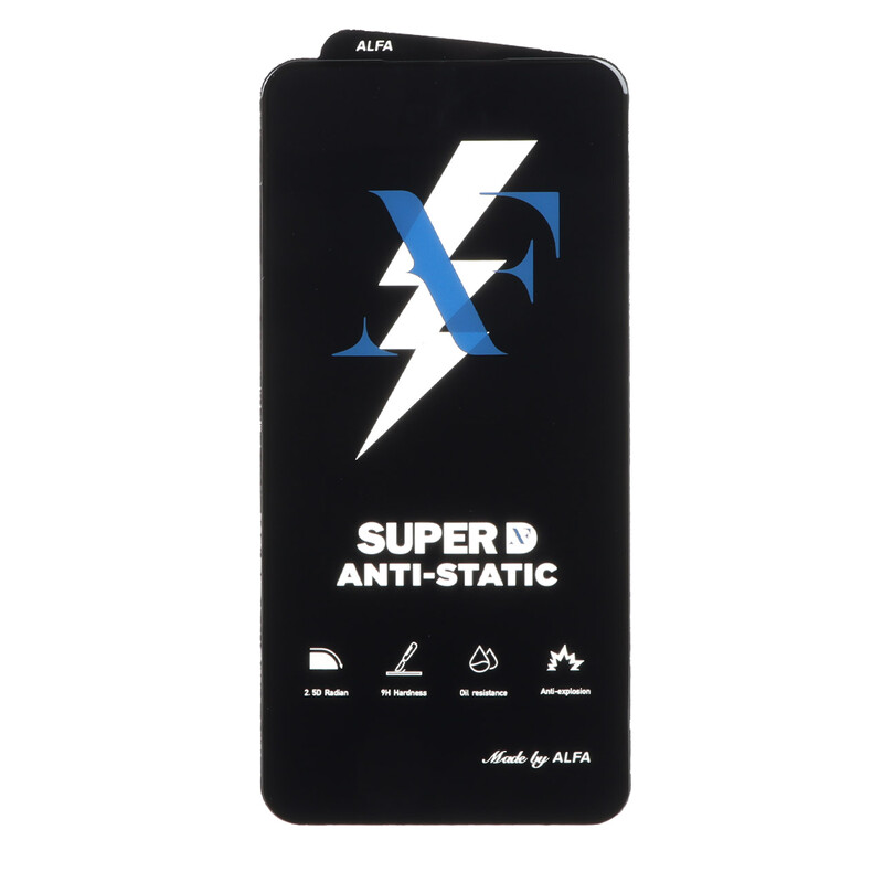 محافظ صفحه نمایش شیشه ای Super D Anti Static ALFA مدل Samsung Galaxy S25 FE / S24 FE / A56 / A36 (بدون پک)