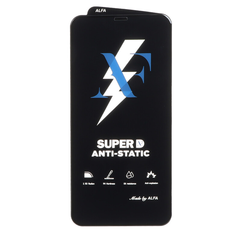 محافظ صفحه نمایش شیشه ای Super D Anti Static ALFA مدل Apple iPhone 11 Pro Max / iPhone X Max / iPhone Xs Max (بدون پک)