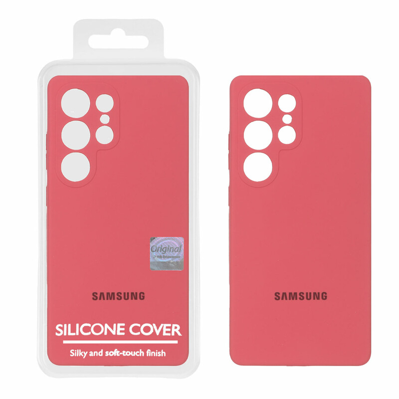 قاب سیلیکونی پاک کنی اورجینال Master Quality مدل Samsung Galaxy S25 Ultra - هلویی (پک دار)