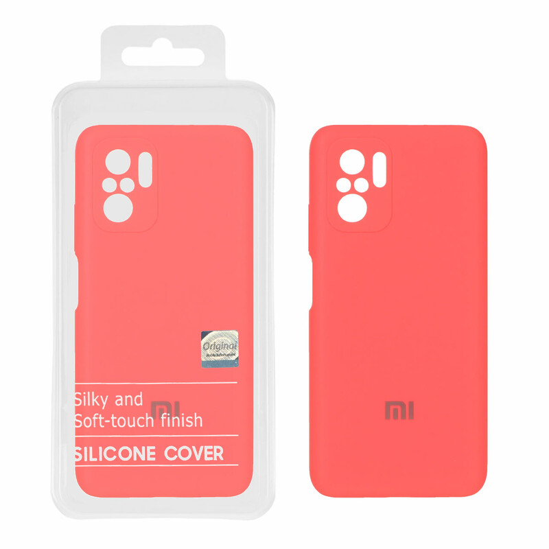 قاب سیلیکونی پاک کنی اورجینال Master Quality مدل Xiaomi Redmi Note 10 4G / Redmi Note 10S / Poco M5S - مرجانی (پک دار)