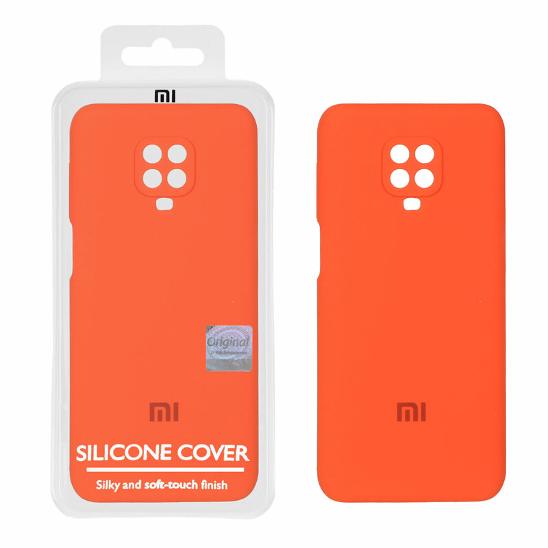 قاب سیلیکونی پاک کنی اورجینال Master Quality مدل Xiaomi Redmi Note 9S / Redmi Note 9 Pro / Redmi Note 9 Pro Max - نارنجی (پک دار)