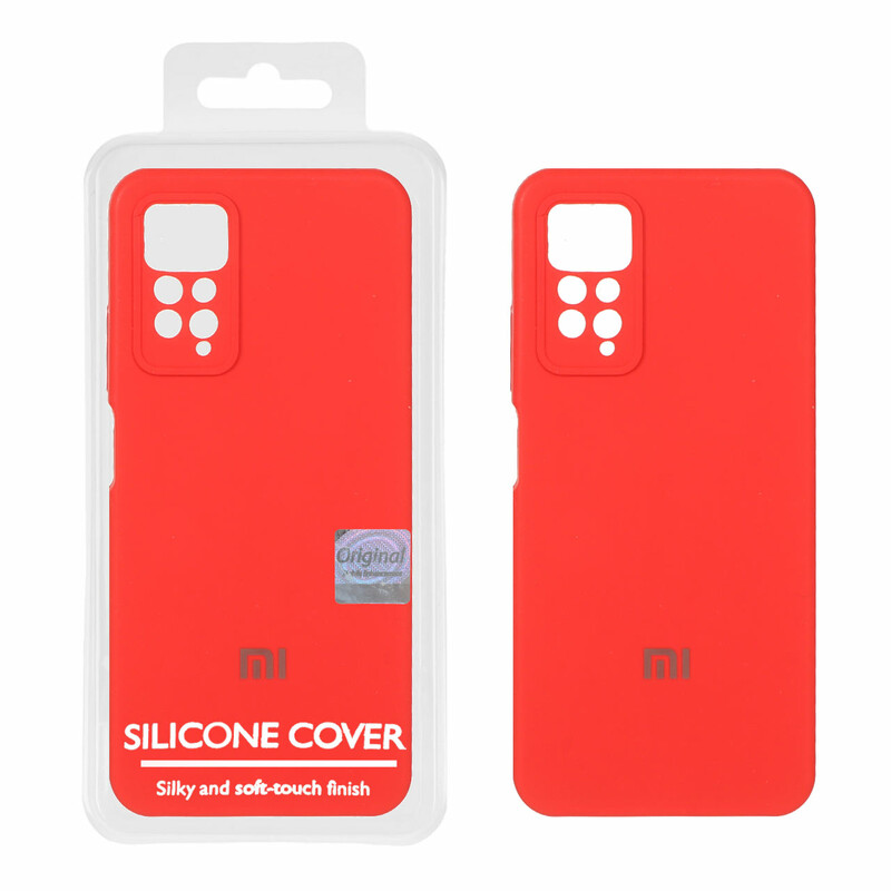 قاب سیلیکونی پاک کنی اورجینال Master Quality مدل Xiaomi Redmi Note 12 Pro 4G / Redmi Note 11 Pro - قرمز (پک دار)