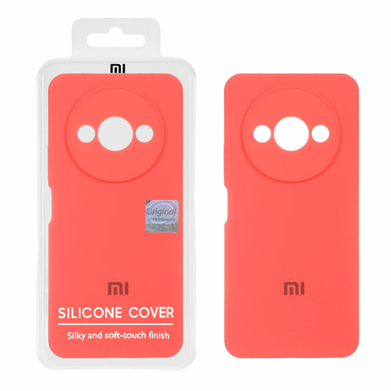 قاب سیلیکونی پاک کنی اورجینال Master Quality مدل Xiaomi Redmi A3 / A3x / Poco C61 - مرجانی (پک دار)