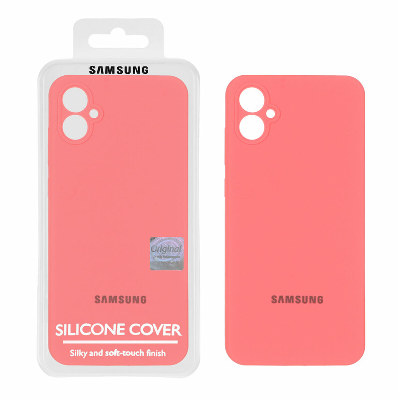 قاب سیلیکونی پاک کنی اورجینال Master Quality مدل Samsung Galaxy A05 - گلبهی (پک دار)