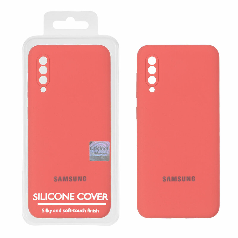 قاب سیلیکونی پاک کنی اورجینال Master Quality مدل Samsung Galaxy A50 / A50s / A30s - هلویی (پک دار)