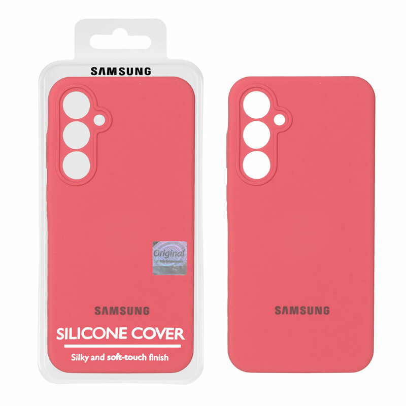 قاب سیلیکونی پاک کنی اورجینال Master Quality مدل Samsung Galaxy A35 - هلویی (پک دار)