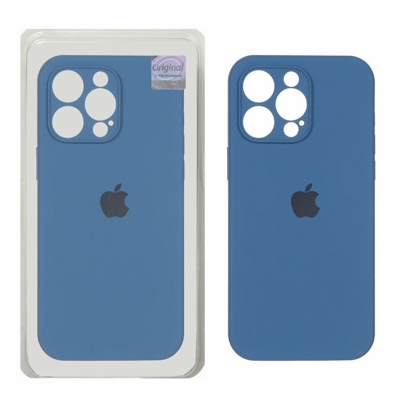 قاب سیلیکونی پاک کنی اورجینال Master Quality مدل Apple iPhone 15 Pro Max - آبی تیره (پک دار)