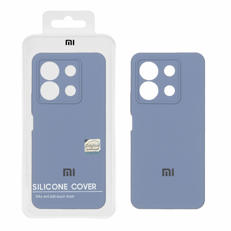 قاب سیلیکونی پاک کنی اورجینال Master Quality مدل Xiaomi Redmi Note 13 Pro 5G / Poco X6 5G - فیلی (پک دار)