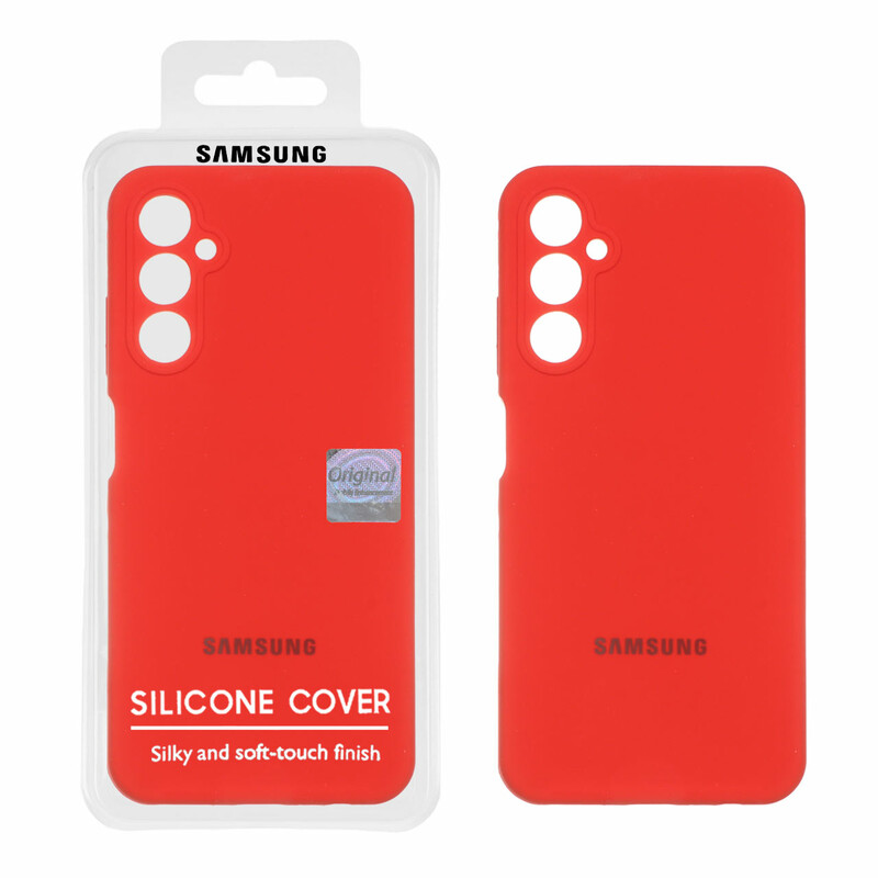 قاب سیلیکونی پاک کنی اورجینال Master Quality مدل Samsung Galaxy A05s - قرمز (پک دار)