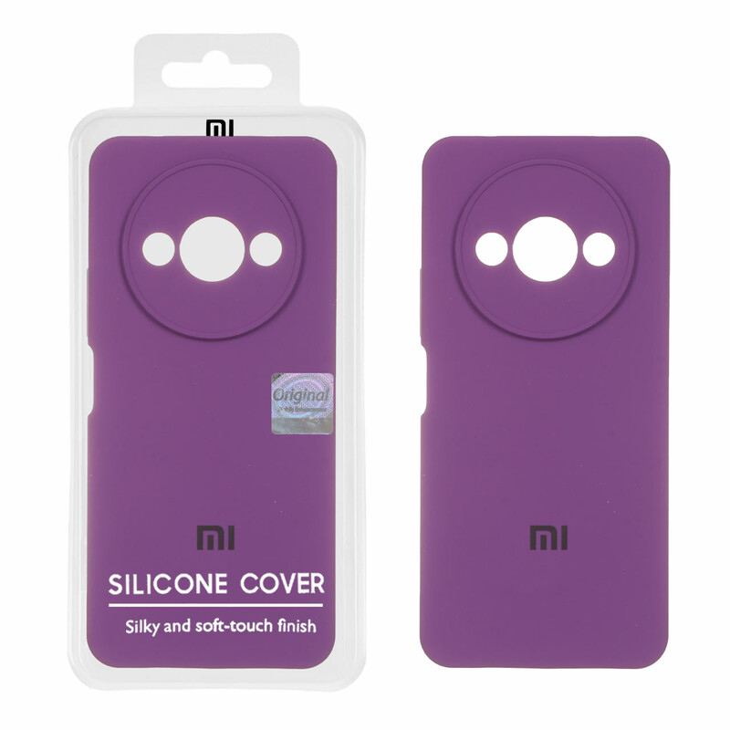 قاب سیلیکونی پاک کنی اورجینال Master Quality مدل Xiaomi Redmi A3 / A3x / Poco C61 - ارغوانی (پک دار)