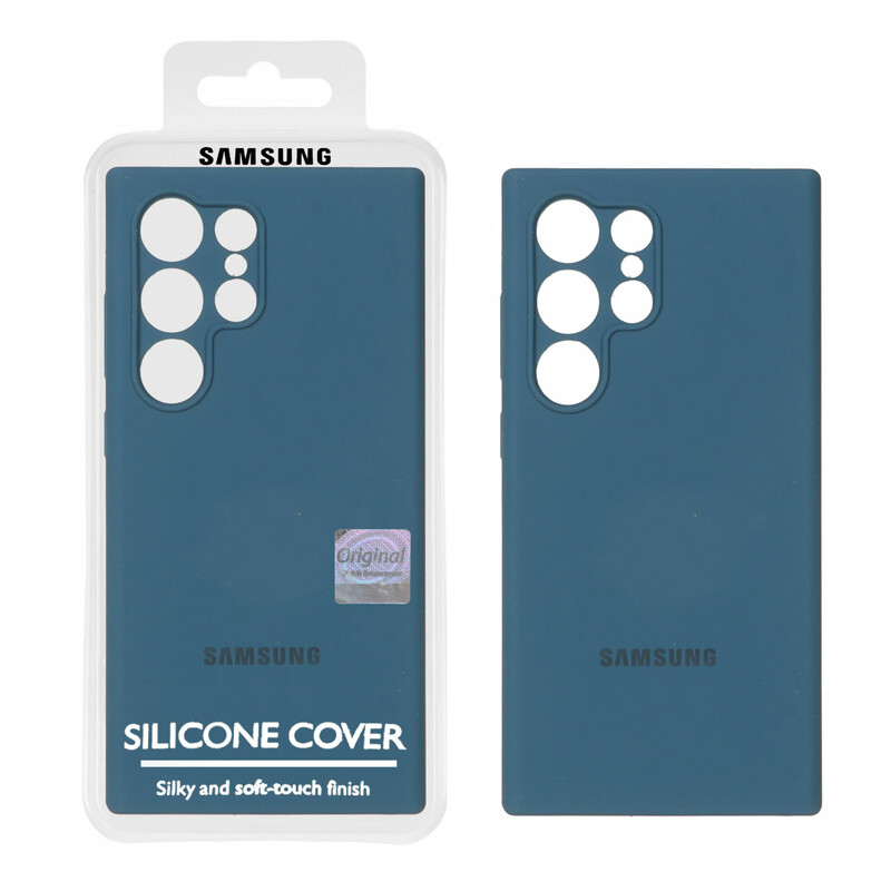 قاب سیلیکونی پاک کنی اورجینال Master Quality مدل Samsung Galaxy S24 Ultra - سبز کله غازی (پک دار)