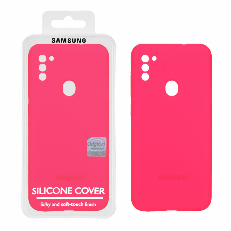 قاب سیلیکونی پاک کنی اورجینال Master Quality مدل Samsung Galaxy A11 / M11 - صورتی فانتزی (پک دار)