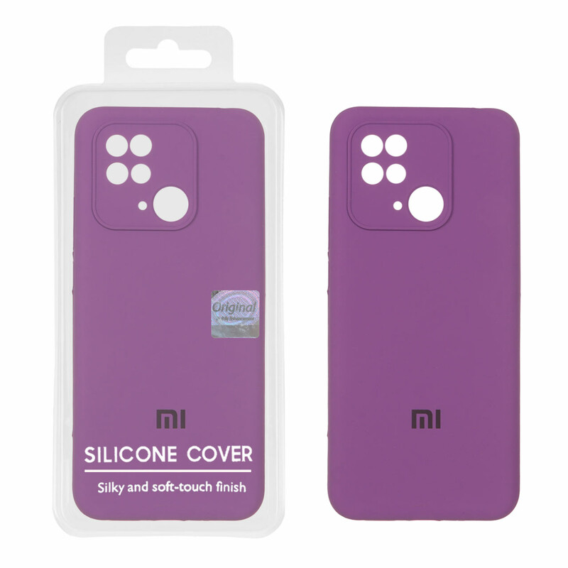 قاب سیلیکونی پاک کنی اورجینال Master Quality مدل Xiaomi Redmi 10C / Redmi 10 Power / Poco C40 - ارغوانی (پک دار)