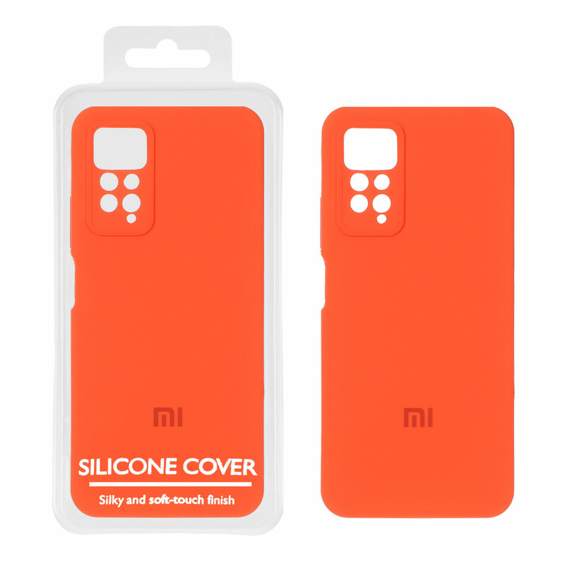 قاب سیلیکونی پاک کنی اورجینال Master Quality مدل Xiaomi Redmi Note 12 Pro 4G / Redmi Note 11 Pro - نارنجی (پک دار)