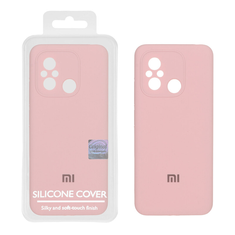 قاب سیلیکونی پاک کنی اورجینال Master Quality مدل Xiaomi Redmi 12C / Redmi 11A / Poco C55 - صورتی چرک (پک دار)