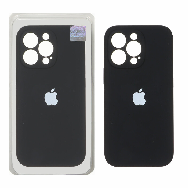 قاب سیلیکونی پاک کنی اورجینال Master Quality مدل Apple iPhone 13 Pro - مشکی (پک دار)