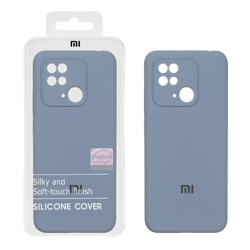 قاب سیلیکونی پاک کنی اورجینال Master Quality مدل Xiaomi Redmi 10C / Redmi 10 Power / Poco C40 - فیلی (پک دار)