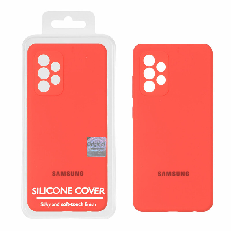 قاب سیلیکونی پاک کنی اورجینال Master Quality مدل Samsung Galaxy A52 / A52s - مرجانی (پک دار)