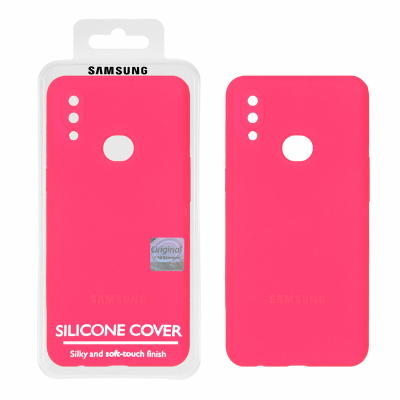 قاب سیلیکونی پاک کنی اورجینال Master Quality مدل Samsung Galaxy A10s - صورتی فانتزی (پک دار)