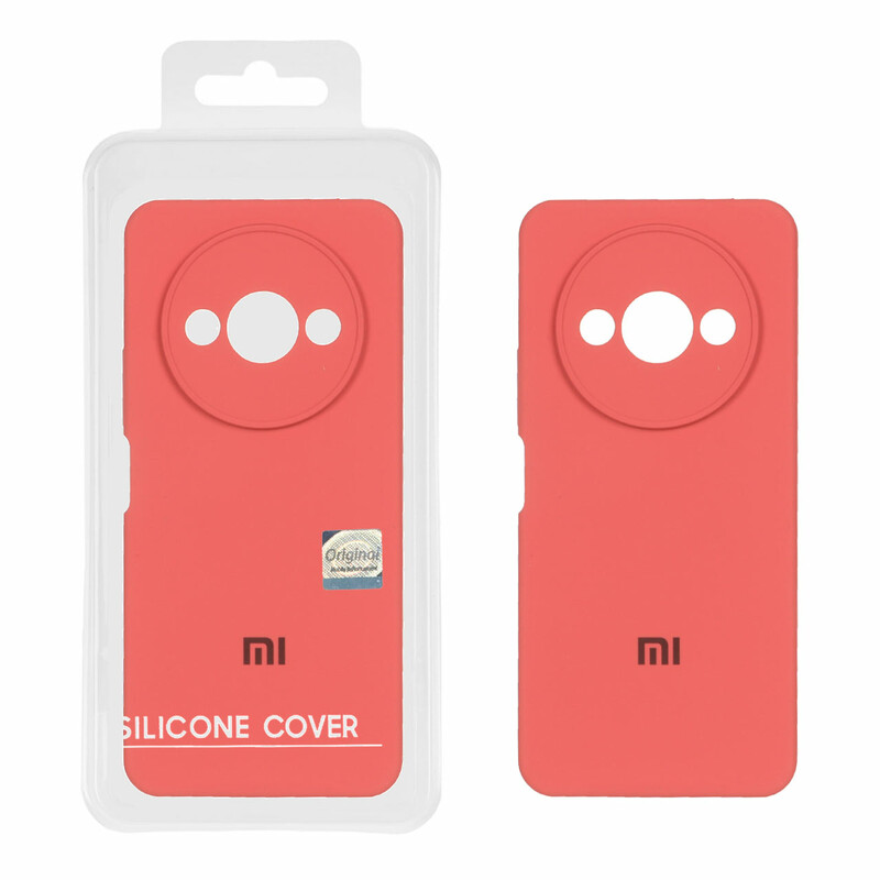 قاب سیلیکونی پاک کنی اورجینال Master Quality مدل Xiaomi Redmi A3 / A3x / Poco C61 - هلویی (پک دار)