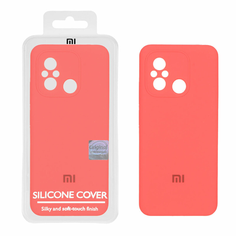 قاب سیلیکونی پاک کنی اورجینال Master Quality مدل Xiaomi Redmi 12C / Redmi 11A / Poco C55 - مرجانی (پک دار)
