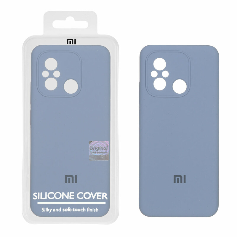 قاب سیلیکونی پاک کنی اورجینال Master Quality مدل Xiaomi Redmi 12C / Redmi 11A / Poco C55 - فیلی (پک دار)