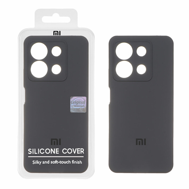 قاب سیلیکونی پاک کنی اورجینال Master Quality مدل Xiaomi Redmi Note 13 4G - خاکستری (پک دار)