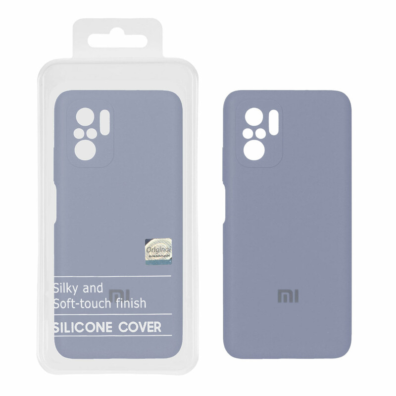 قاب سیلیکونی پاک کنی اورجینال Master Quality مدل Xiaomi Redmi Note 10 4G / Redmi Note 10S / Poco M5S - فیلی (پک دار)