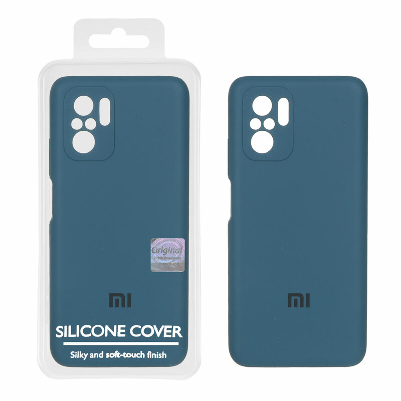 قاب سیلیکونی پاک کنی اورجینال Master Quality مدل Xiaomi Redmi Note 10 4G / Redmi Note 10S / Poco M5S - سبز کله غازی (پک دار)