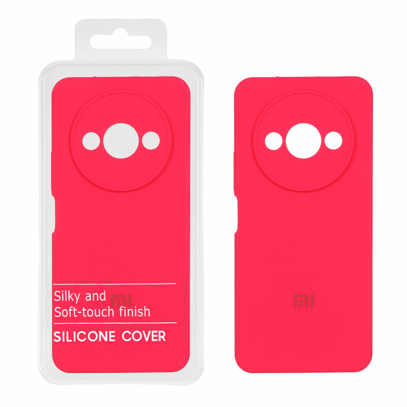 قاب سیلیکونی پاک کنی اورجینال Master Quality مدل Xiaomi Redmi A3 / A3x / Poco C61 - صورتی فانتزی (پک دار)