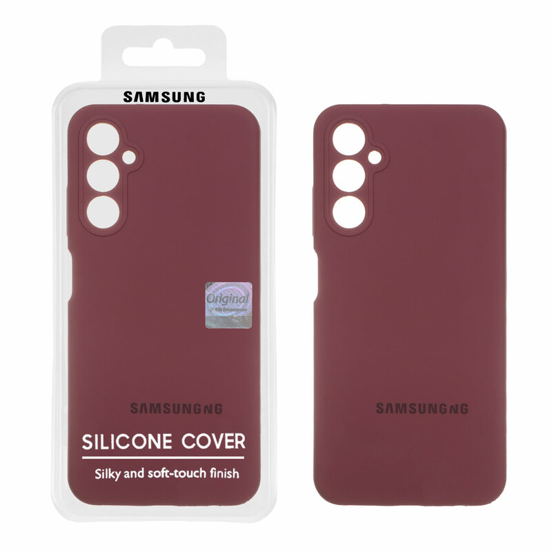 قاب سیلیکونی پاک کنی اورجینال Master Quality مدل Samsung Galaxy A05s - زرشکی (پک دار)