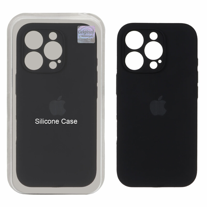 قاب سیلیکونی پاک کنی اورجینال Master Quality مدل Apple iPhone 16 Pro - مشکی (پک دار)