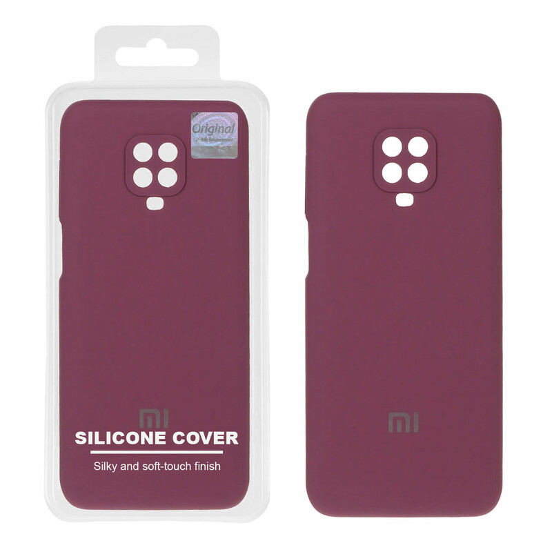 قاب سیلیکونی پاک کنی اورجینال Master Quality مدل Xiaomi Redmi Note 9S / Redmi Note 9 Pro / Redmi Note 9 Pro Max - عنابی (پک دار)