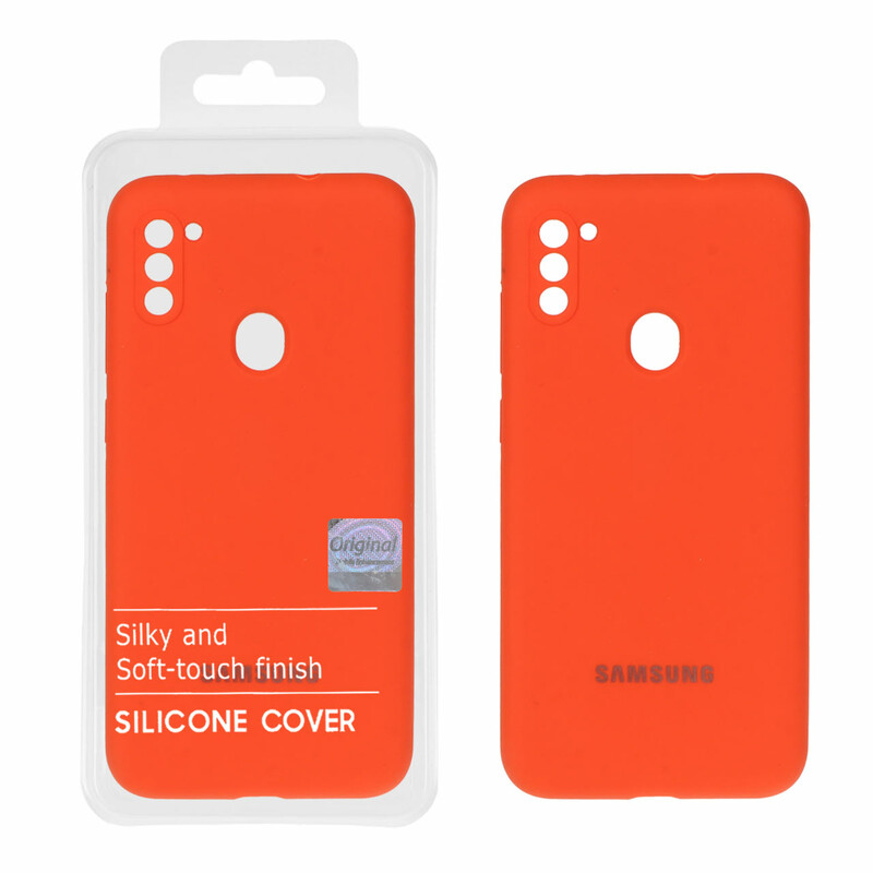 قاب سیلیکونی پاک کنی اورجینال Master Quality مدل Samsung Galaxy A11 / M11 - نارنجی (پک دار)