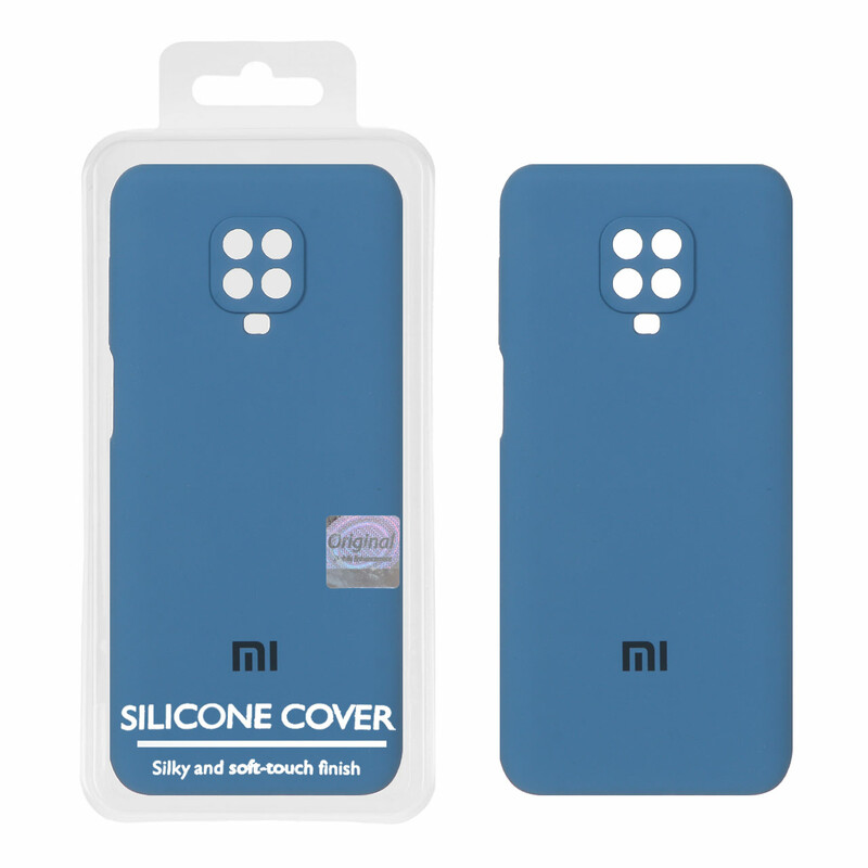 قاب سیلیکونی پاک کنی اورجینال Master Quality مدل Xiaomi Redmi Note 9S / Redmi Note 9 Pro / Redmi Note 9 Pro Max - آبی تیره (پک دار)