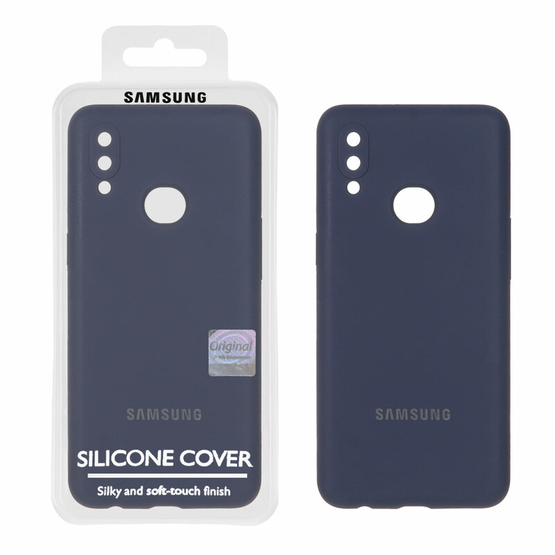 قاب سیلیکونی پاک کنی اورجینال Master Quality مدل Samsung Galaxy A10s - سرمه ای کد 1 (پک دار)