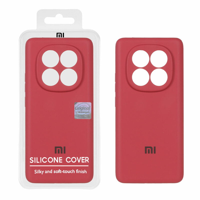 قاب سیلیکونی پاک کنی اورجینال Master Quality مدل Xiaomi Redmi Note 14 Pro 5G / Redmi Note 14 Pro Plus 5G / Poco X7 5G - هلویی (پک دار)