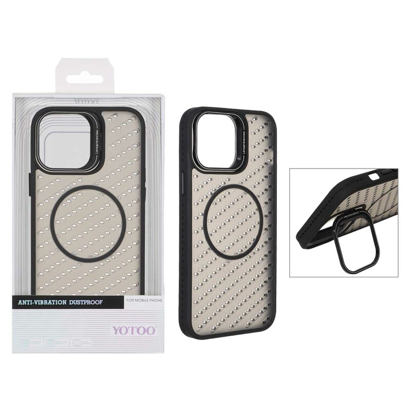 قاب اورجینال Yotoo مات MagSafe استندشو Apple iPhone 13 Pro Max - مشکی (پک دار) - NTC