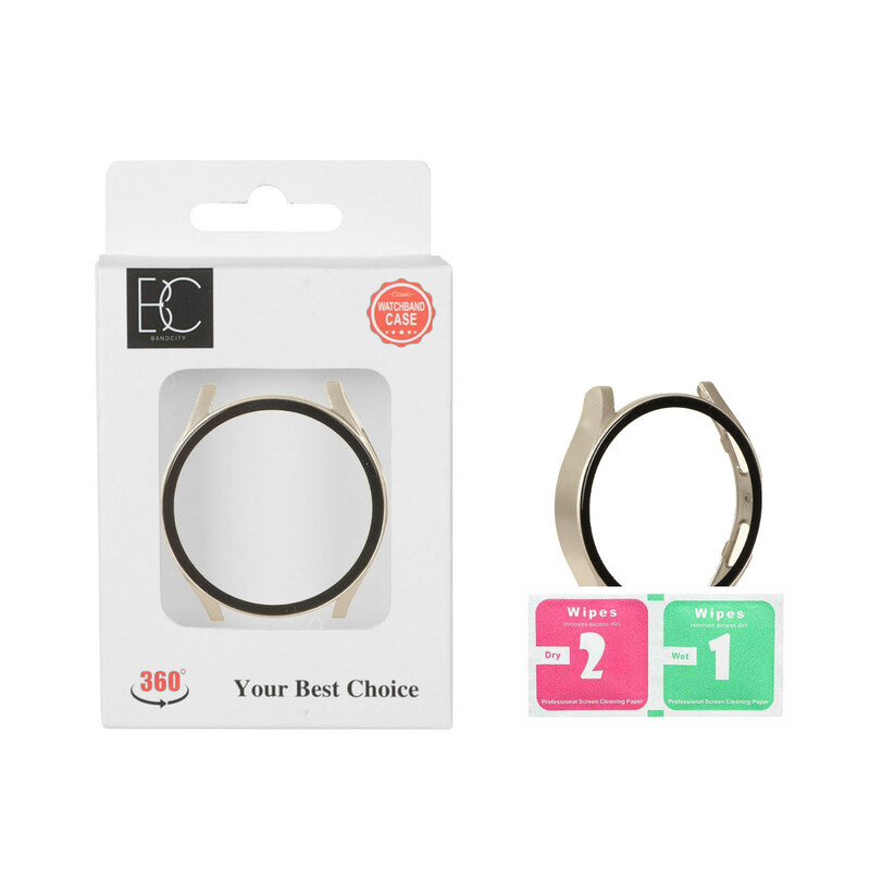 ست محافظ گارد گلس سامسونگ واچ 6 WATCH - سایز 40 میلیمتری - بژ (پک دار)