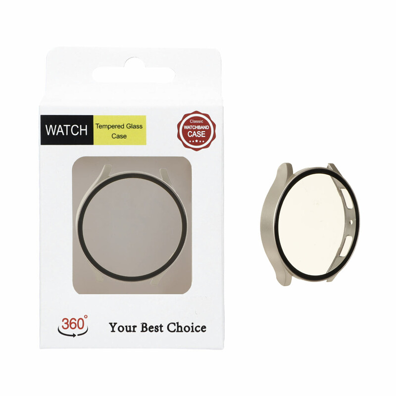 ست محافظ گارد گلس سامسونگ واچ 6 WATCH - سایز 44 میلیمتری - بژ (پک دار)