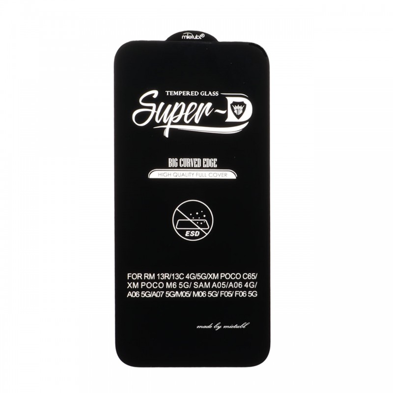 محافظ صفحه نمایش شیشه ای  Full Cover Super D Mietubl-ESD مناسب Samsung Galaxy A06 / A05- مشکی