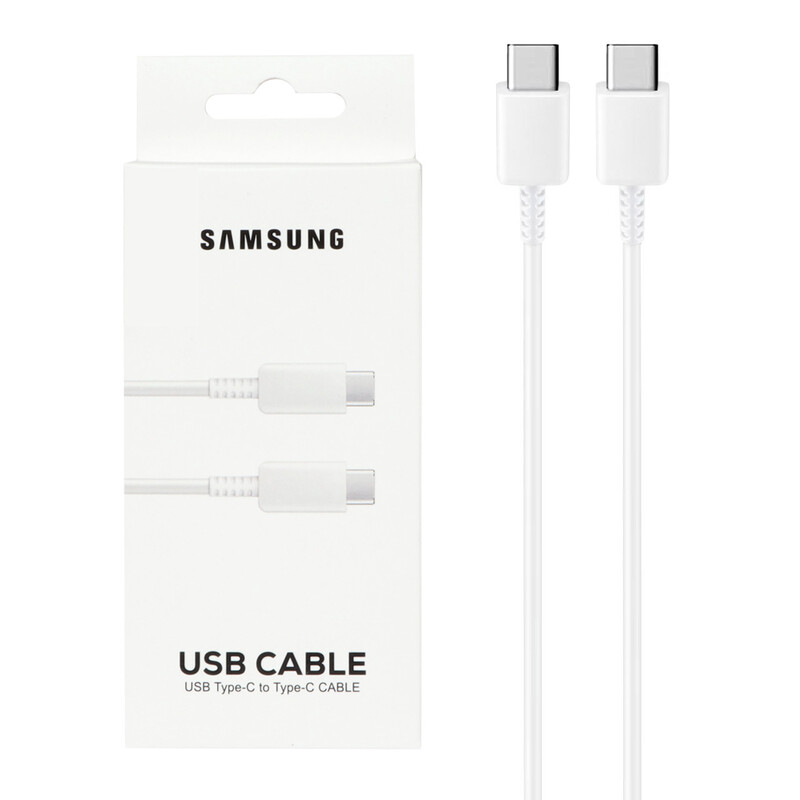 کابل شارژ SAMSUNG Type-C to Type-C مدل S23  PD - سفید - DST (گارانتی شش ماهه) - درجه یک