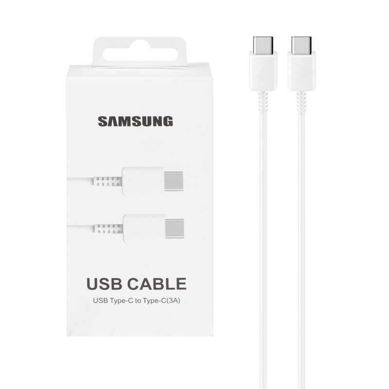 کابل شارژ SAMSUNG Type-C to Type-C مدل A55 ORG - سفید - DST (گارانتی شش ماهه)