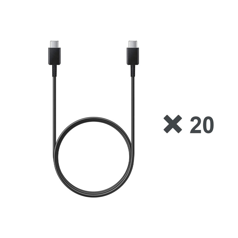 پک 20 عددی کابل شارژ فست و SAMSUNG Type-C to Type-C PD مدل EP-DN980 25W - مشکی - DST (گارانتی شش ماهه)
