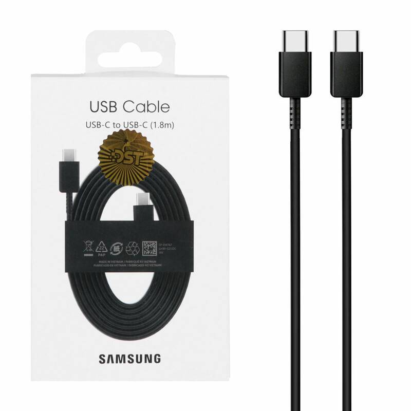 کابل شارژ 1.8 متری فست و Samsung Type-C to Type PD مدل EP-DW767 45W - مشکی - DST (گارانتی شش ماهه)